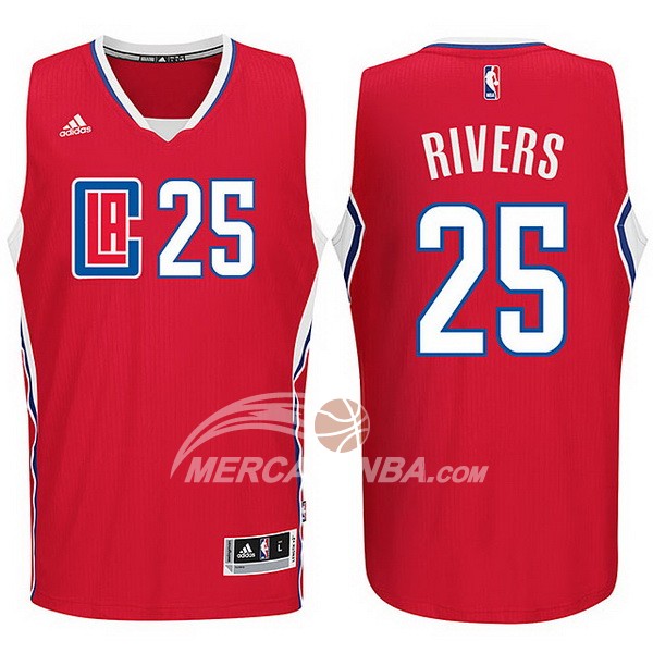 Maglia NBA Rivers Los Angeles Clippers Rojo